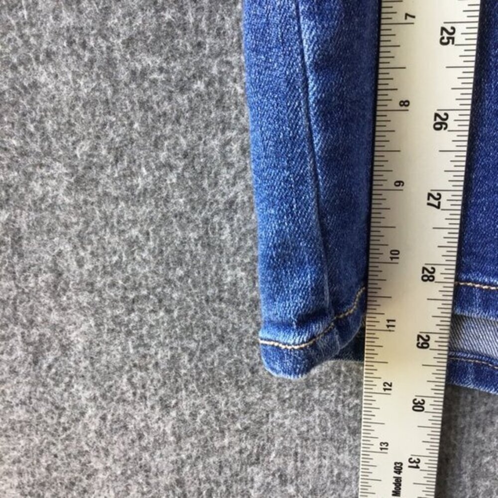 Denim Skirt Sz 18‎ Patchwork Distressed - Picture 4 of 7